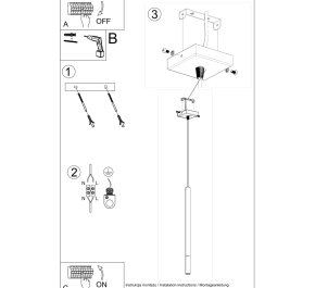 LAMPA CZARNA ZE ZŁOTYM MOZAICA 1 (SL.0891)