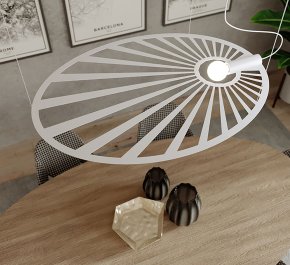LAMPA SUFITOWA BIAŁA LEHDET (TH.001B)