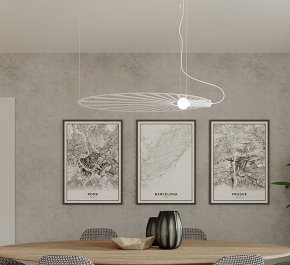 LAMPA SUFITOWA BIAŁA LEHDET (TH.001B)