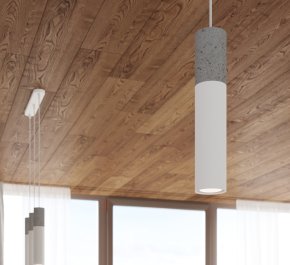 LAMPA WISZĄCA TUBY biała BORGIO 3 (SL.0649)