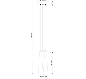 Lampa drewniana SULA 3P (SL.1101)