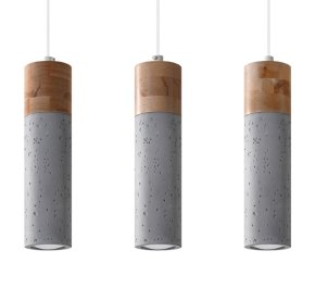 LAMPA NAD WYSPĘ, TUBY SUFITOWE ZANE 3 (SL.0967)