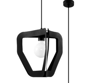 LAMPA SUFITOWA CZARNA POJEDYNCZA TRES (SL.0930)