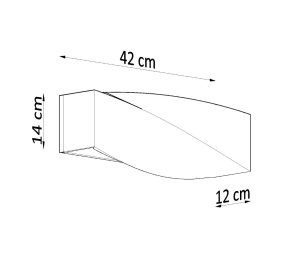 Kinkiet betonowy SIGMA (SL.0644)