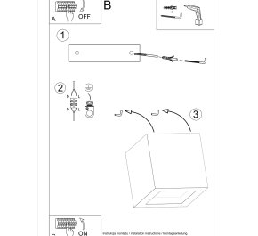 Kinkiet betonowy LEO (SL.0991)