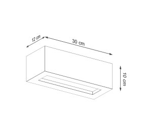 Kinkiet ścienny z betonu VEGA 30 (SL.0992)