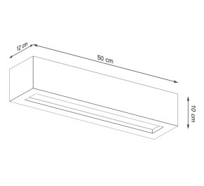 Kinkiet ścienny z betonu VEGA 50 (SL.0993)