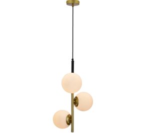 DUO 3x15w e14 lampa sufitowa, klosze białe kule (33-01276)