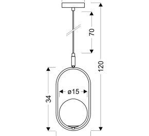 CORDEL 1x28W G9 lampa sufitowa, klosze białe kule (31-10148)