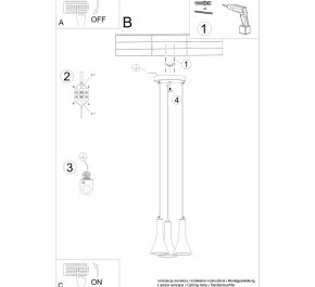 LAMPA z betonu REA 3P (SL.1226)