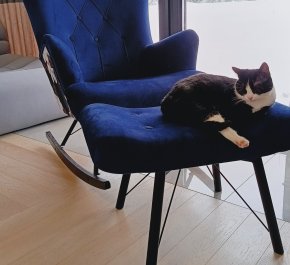 Bujak fotel bujany z podnóżkiem