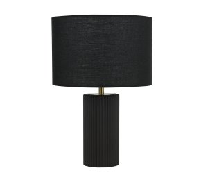Lampka nocna do sypialni TOKIO 1xE27 CZARNA