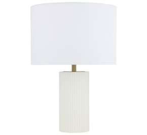 Lampa stołowa biała nowoczesna TOKIO 1xE27