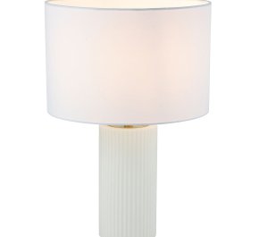 Lampa stołowa biała nowoczesna TOKIO 1xE27