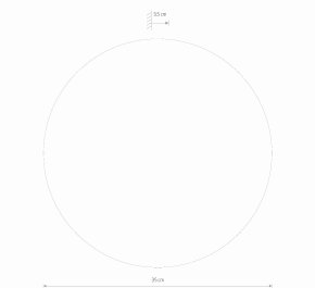 KINKIET ZŁOTY RING WOOD LED L (N1-10282)