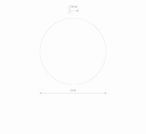 KINKIET ZŁOTY RING WOOD LED S (N1-10280)