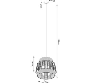 LAMPA DO JADALNI NAD STÓŁ BRILO (SL.1253)