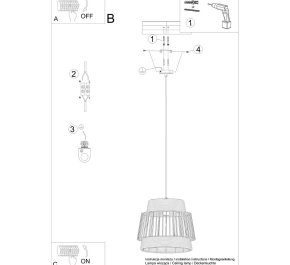 LAMPA DO JADALNI NAD STÓŁ BRILO (SL.1253)