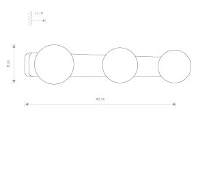 LAMPA ŁAZIENKOWA IP44 BRAZOS CHROM