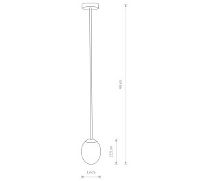 LAMPA ŁAZIENKOWA WISZĄCA IP44 ICE EGG A