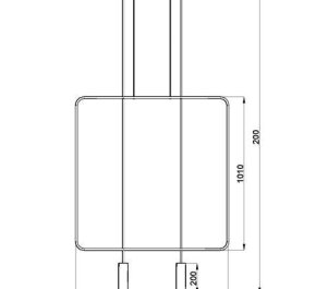 Lampa sufitowa czarna industrialna podwójna RANA 2 (TH.019CZ)