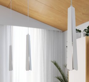 Lampa wisząca 3 punktowa biała 120 cm 3xG9 PRYSM 3P (SL.1398)
