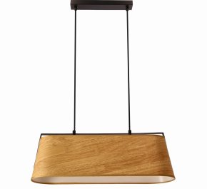 Podwójna lampa nad stół wisząca, lampa kuchenna 2xE27 MILBURY
