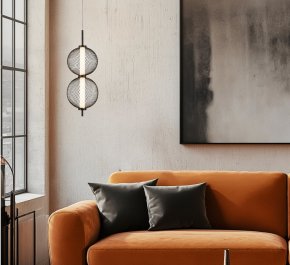 Czarna lampa wisząca LED 150 cm 3000K PUMA (32-35356)
