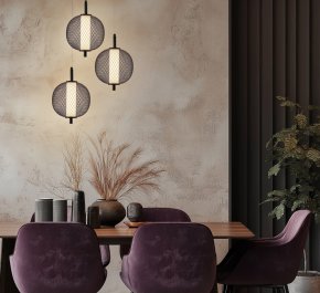 Czarna lampa wisząca LED 140 cm 3000K PUMA (32-35356)