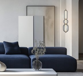 Czarna lampa wisząca pojedyncza LED 150 cm 3000K PUMA (32-35363)
