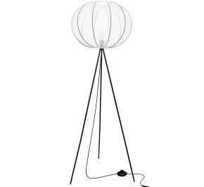 Nowoczesna lampa podłogowa klosz biały 1xE27 kula MELLOW
