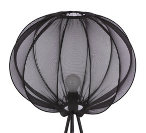 Nowoczesna lampa podłogowa klosz czarny 1xE27 kula MELLOW