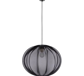 Nowoczesna lampa wisząca klosz czarny 1xE27 kula MELLOW