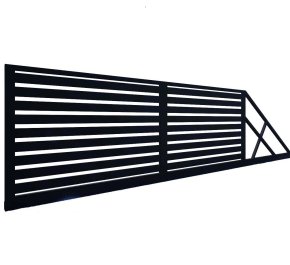 Brama przesuwna 6m, brama wjazdowa - brama aluminiowa profil BR06ALPR10