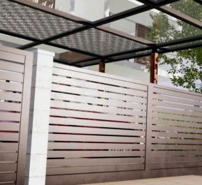 Brama przesuwna 4m, brama wjazdowa - brama aluminiowa profil BR04ALPR10