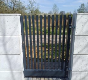 Furtka ogrodzeniowa, furtka aluminiowa grzebieniowa FR06ALGR