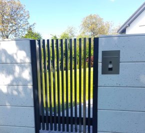 Furtka ogrodzeniowa, furtka aluminiowa grzebieniowa FR06ALGR