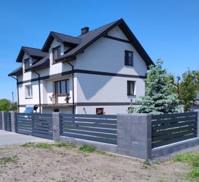 Brama wjazdowa 4m, brama aluminiowa dwuskrzydłowa profil BR09ALPR10
