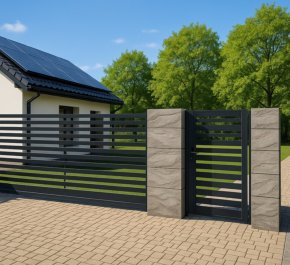 Furtka ogrodzeniowa, furtka aluminiowa profil  FR10ALPR10