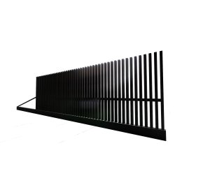 Brama przesuwna 6m, brama grzebieniowa - brama aluminiowa profil BR1106ALGR