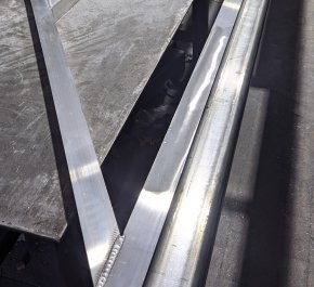 Brama przesuwna 6m, brama grzebieniowa - brama aluminiowa profil BR1106ALGR