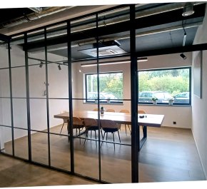 Szklana ściana działowa LOFT