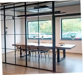 Szklana ściana działowa LOFT