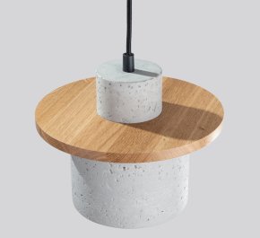 Lampa z betonu wisząca 1xE27 125 cm MAB beton