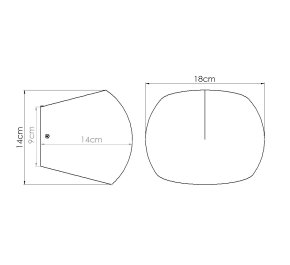 Lampa z betonu kinkiet ścienny GLOBE beton