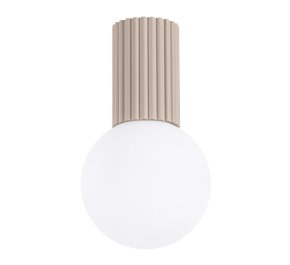 Lampa łazienkowa IP44 aluminium ryflowane HALO taupe