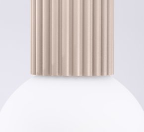 Lampa łazienkowa IP44 aluminium ryflowane HALO taupe