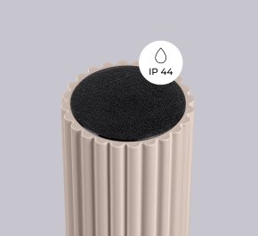 Lampa łazienkowa IP44 aluminium ryflowane HALO taupe
