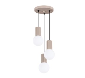 Lampa wisząca potrójna HALO taupe
