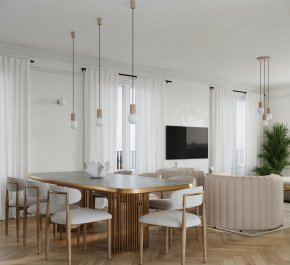 Lampa wisząca potrójna HALO taupe